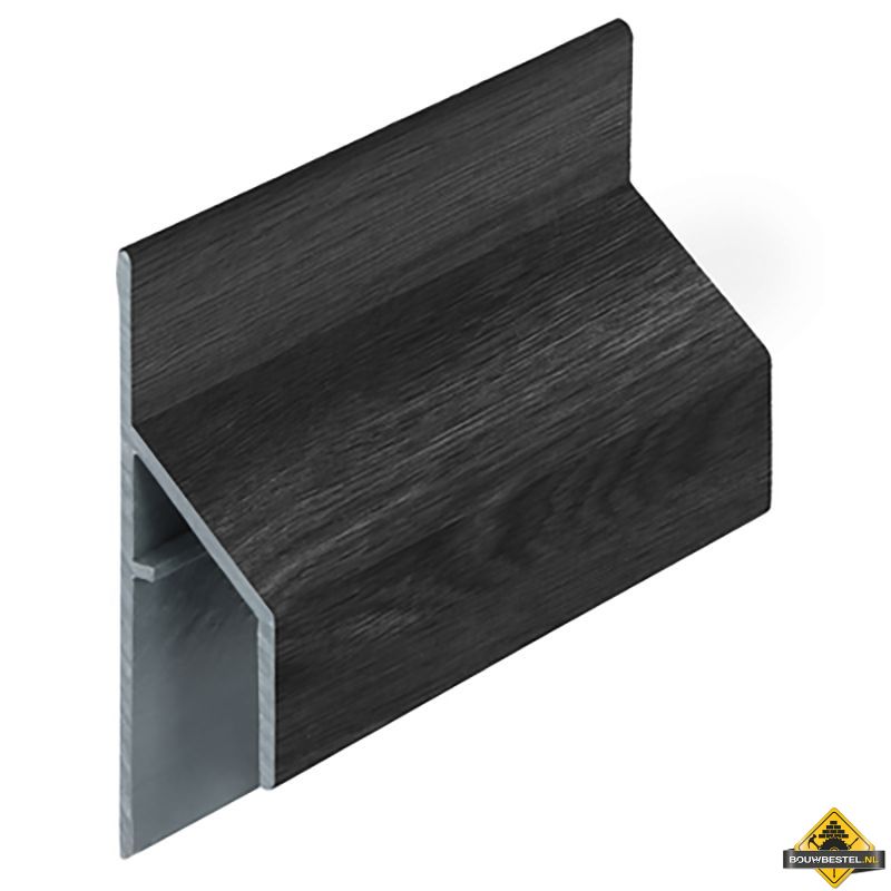 Trim/kraal aansluitprofiel 17mm Keralit Zwart eiken - Modern eiken (bestelnr. 2810)