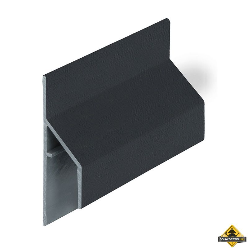 Trim/kraal aansluitprofiel 17mm Keralit Zwartgrijs - Classic (bestelnr. 2810)