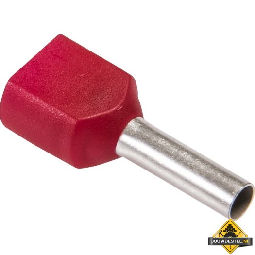 Twin-adereindhuls, geisoleerd 2 x 1,00 | 100 stuks