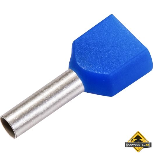 Twin-adereindhuls, geisoleerd 2 x 2,50 | 100 stuks