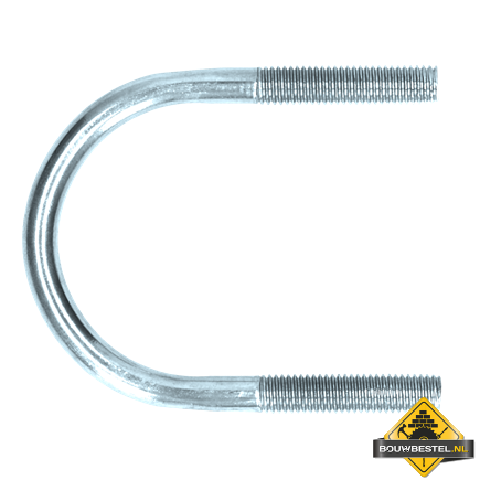 U-beugel Diameter 6" xM12 Verzinkt (182/209/60mm) | 25 stuks