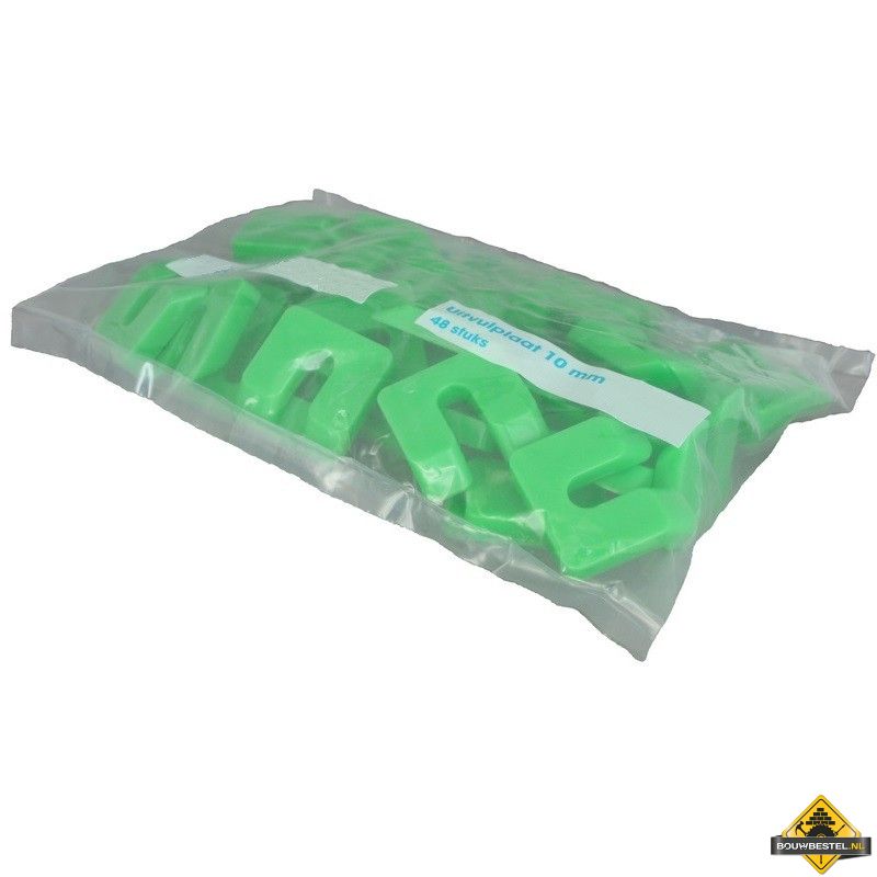 Uitvulplaatje 10mm Groen - 48 stuks