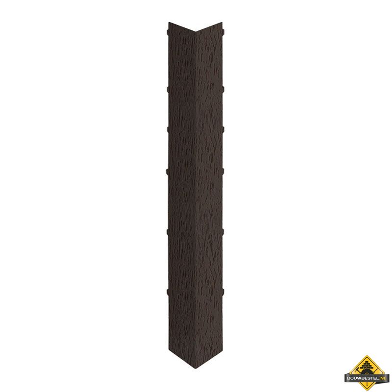 Uitwendig hoekstuk 350mm Keralit dakrand Donkerbruin - Classic (bestelnr. 2847)