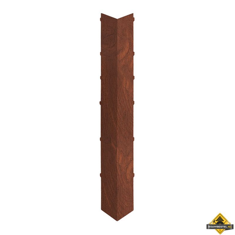 Uitwendig hoekstuk 350mm Keralit dakrand Golden oak - Classic (bestelnr. 2847)
