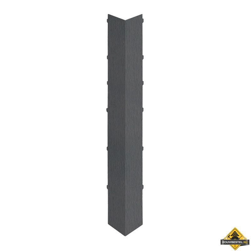 Uitwendig hoekstuk 350mm Keralit dakrand Kwartsgrijs - Classic (bestelnr. 2847)