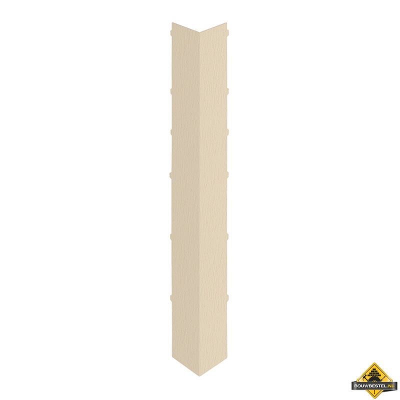 Uitwendig hoekstuk 350mm Keralit dakrand Licht ivoor - Classic (bestelnr. 2847)