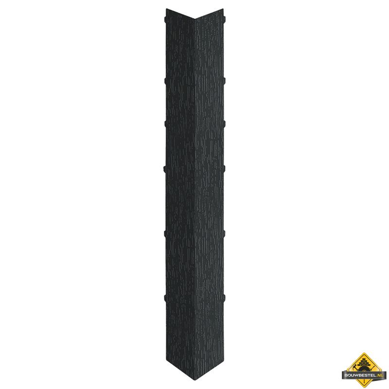 Uitwendig hoekstuk 350mm Keralit dakrand Zwartgrijs - Classic (bestelnr. 2847)