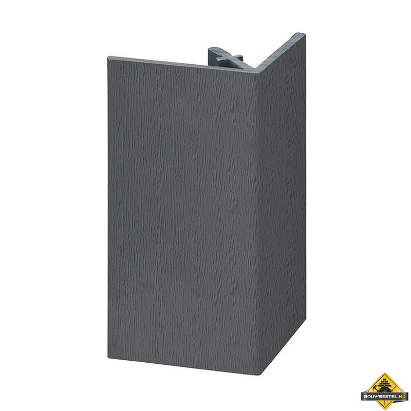 Uitwendig rechthoekprofiel Keralit 46x46mm Antraciet - Classic (bestelnr. 2812)