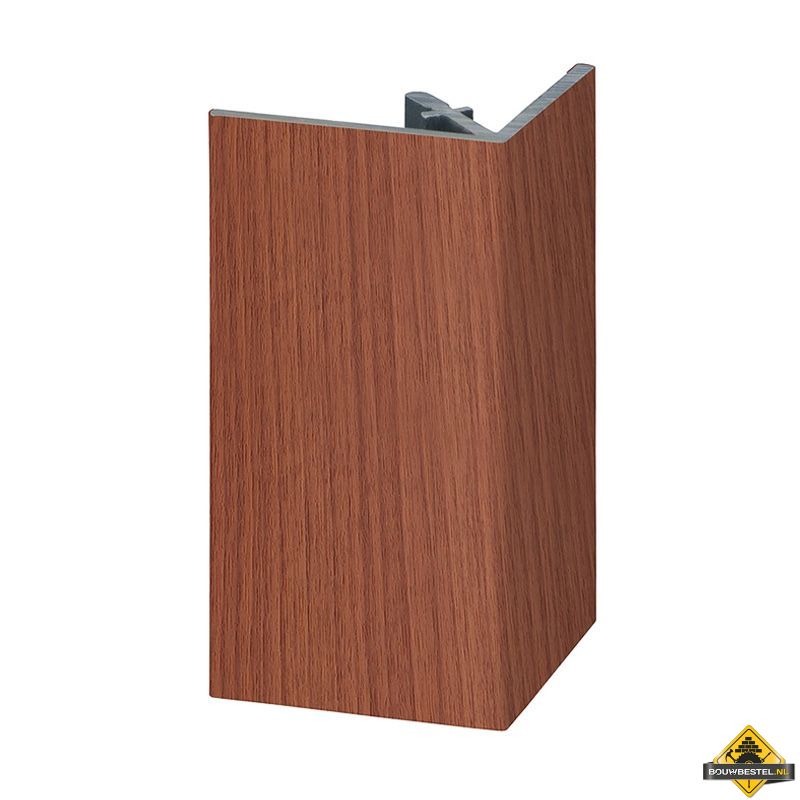 Uitwendig rechthoekprofiel Keralit 46x46mm Californian Redwood - Classic (bestelnr. 2812)