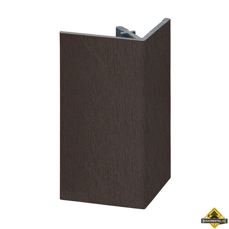 Uitwendig rechthoekprofiel Keralit 46x46mm Donkerbruin - Classic (bestelnr. 2812)