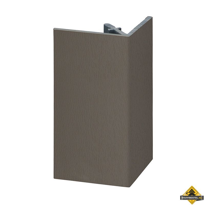 Uitwendig rechthoekprofiel Keralit 46x46mm Kwartsgrijs - Classic (bestelnr. 2812)