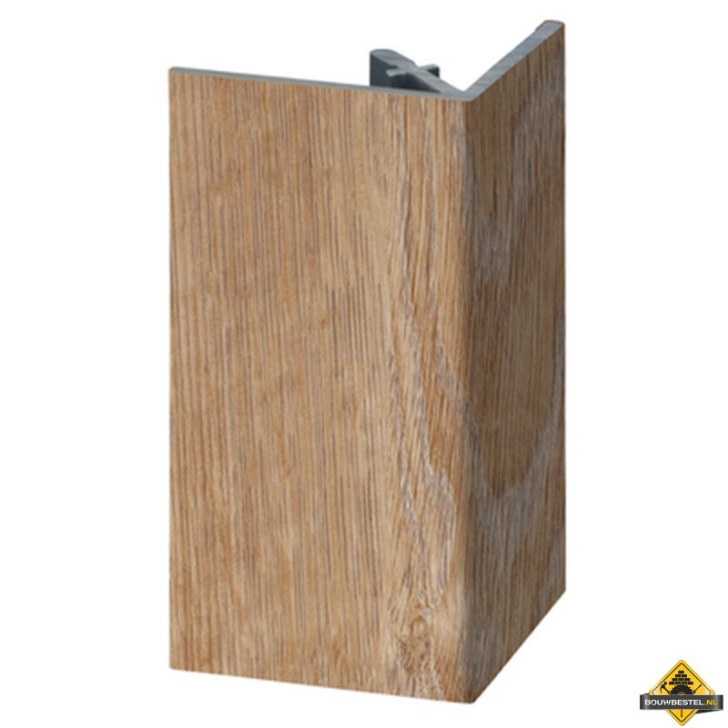 Uitwendig rechthoekprofiel Keralit 46x46mm Natuur eiken - Modern eiken (bestelnr. 2812)
