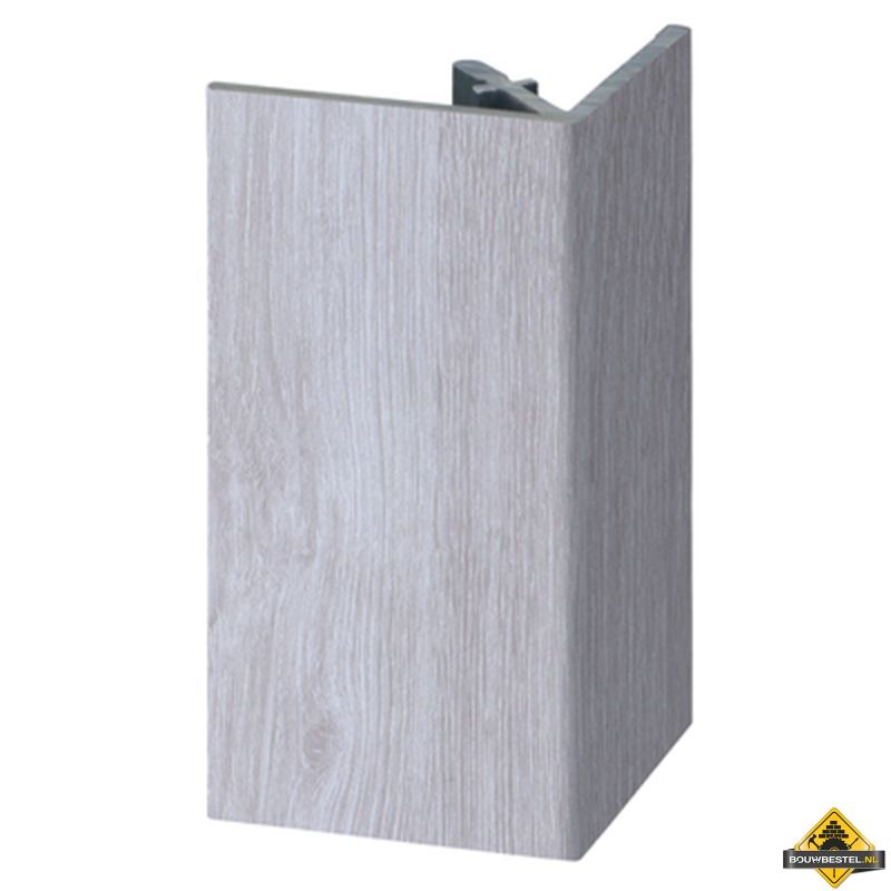 Uitwendig rechthoekprofiel Keralit 46x46mm Wit eiken - Modern eiken (bestelnr. 2812)