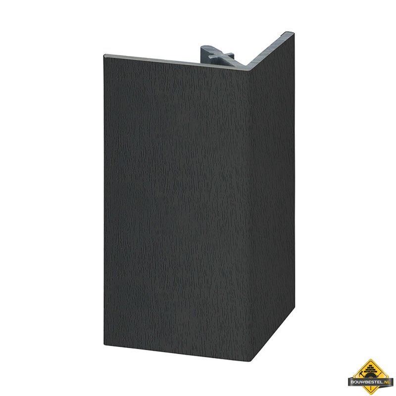 Uitwendig rechthoekprofiel Keralit 46x46mm Zwart - Classic (bestelnr. 2812)