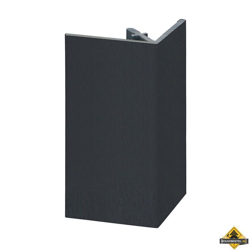 Uitwendig rechthoekprofiel Keralit 46x46mm Zwartgrijs - Classic (bestelnr. 2812)