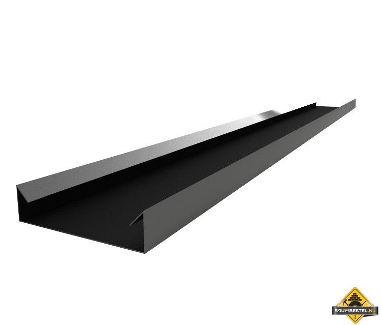 Quickgoot Prefab verholen goot onderpans Aluminium + EPDM 1 meter
