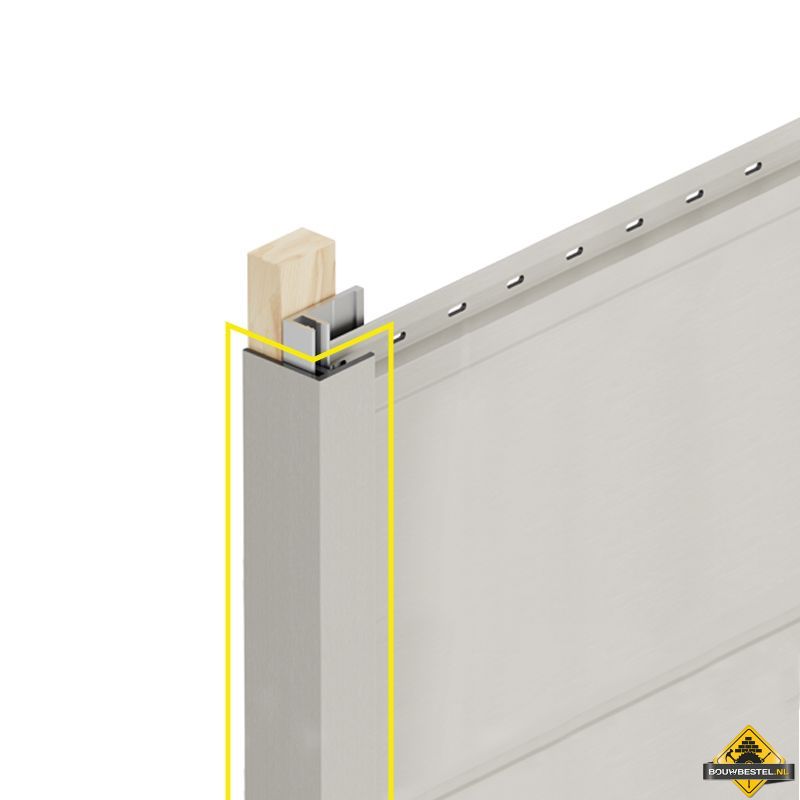 Verlengd eindprofiel 17x44mm Keralit 400 cm (bestelnr. 2811)