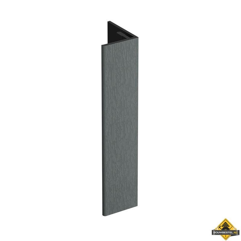 Verlengd eindprofiel 17x44mm Keralit Basaltgrijs - Classic (bestelnr. 2811)