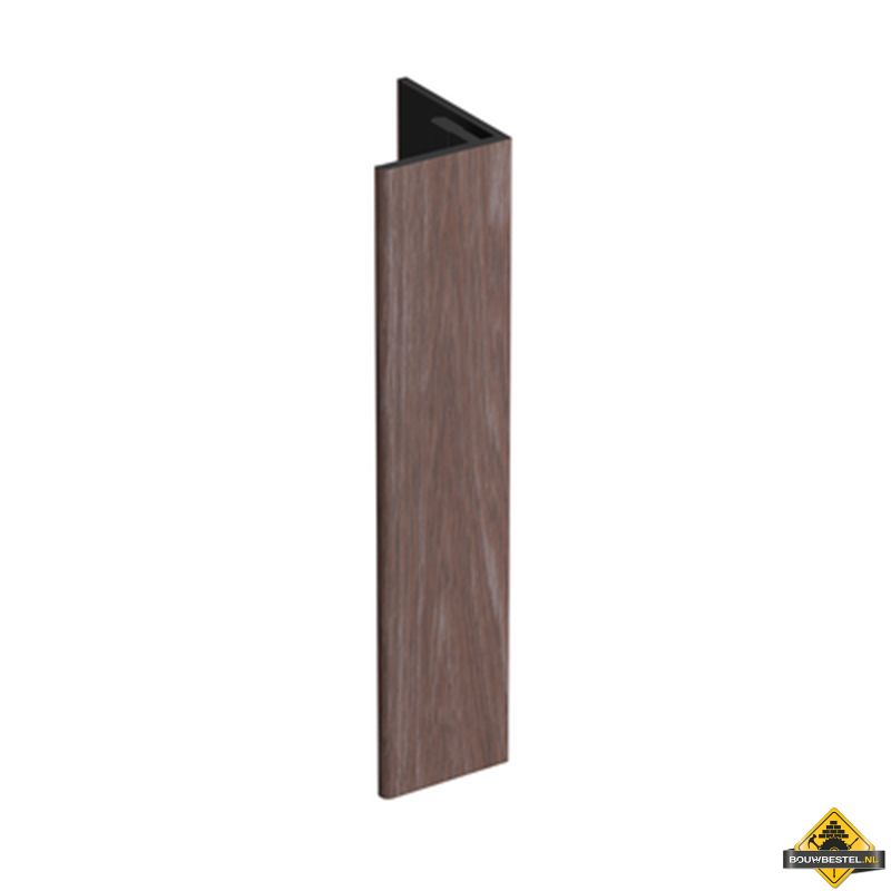 Verlengd eindprofiel 17x44mm Keralit Bruin eiken - Modern eiken (bestelnr. 2811)