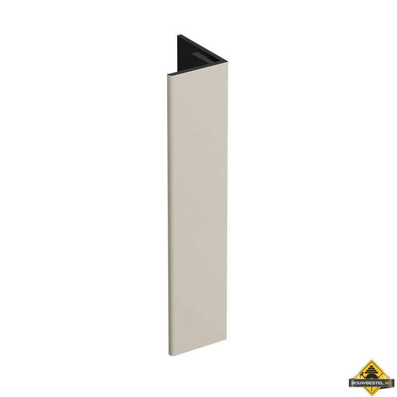 Verlengd eindprofiel 17x44mm Keralit Crème - Classic (bestelnr. 2811)