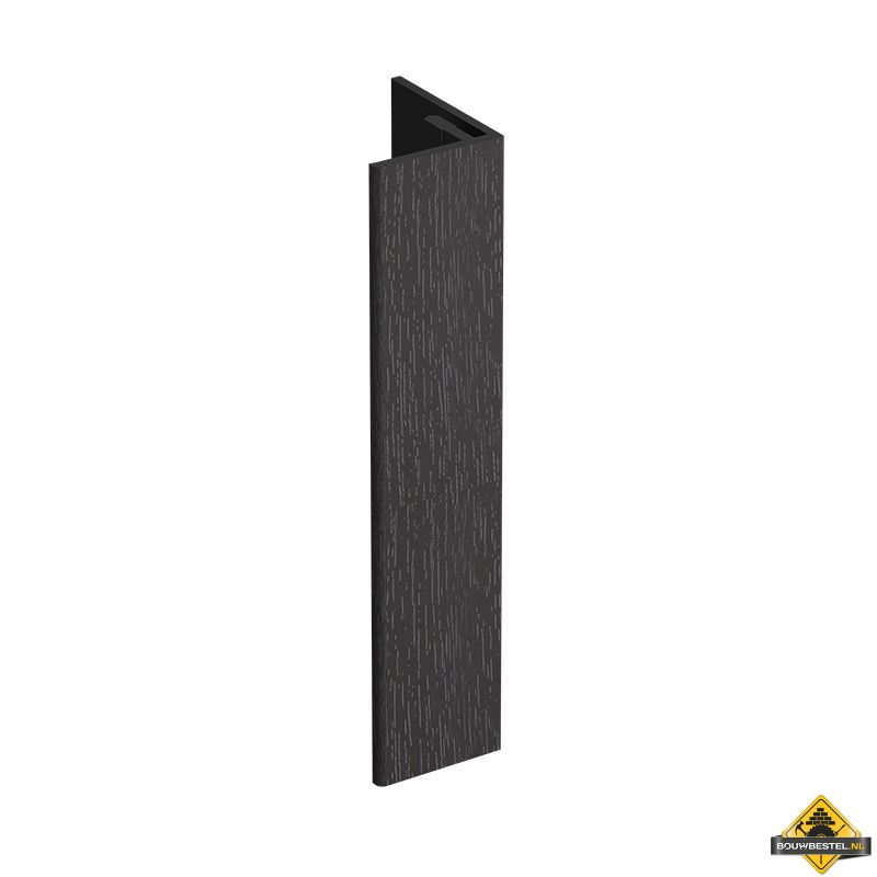 Verlengd eindprofiel 17x44mm Keralit Donkerbruin - Classic (bestelnr. 2811)