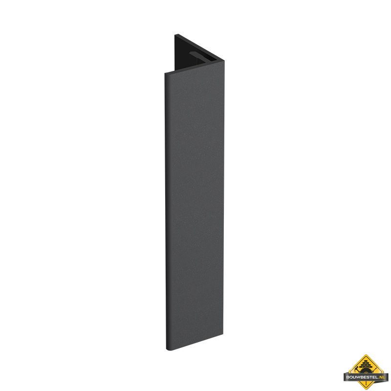 Verlengd eindprofiel 17x44mm Keralit Dustgrey - Pure (bestelnr. 2811)