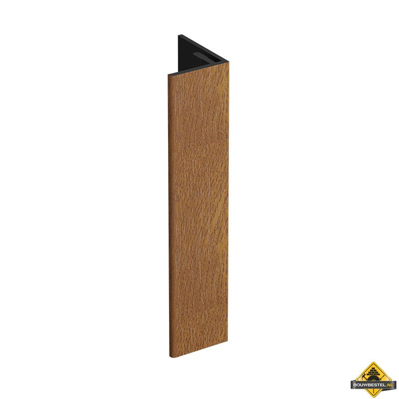Verlengd eindprofiel 17x44mm Keralit Golden oak - Classic (bestelnr. 2811)