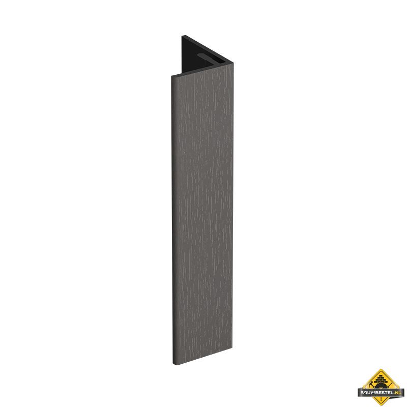 Verlengd eindprofiel 17x44mm Keralit Kwartsgrijs - Classic (bestelnr. 2811)