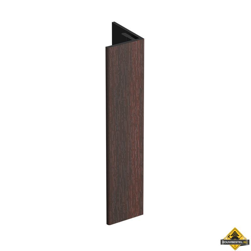 Verlengd eindprofiel 17x44mm Keralit Mahonie - Classic (bestelnr. 2811)
