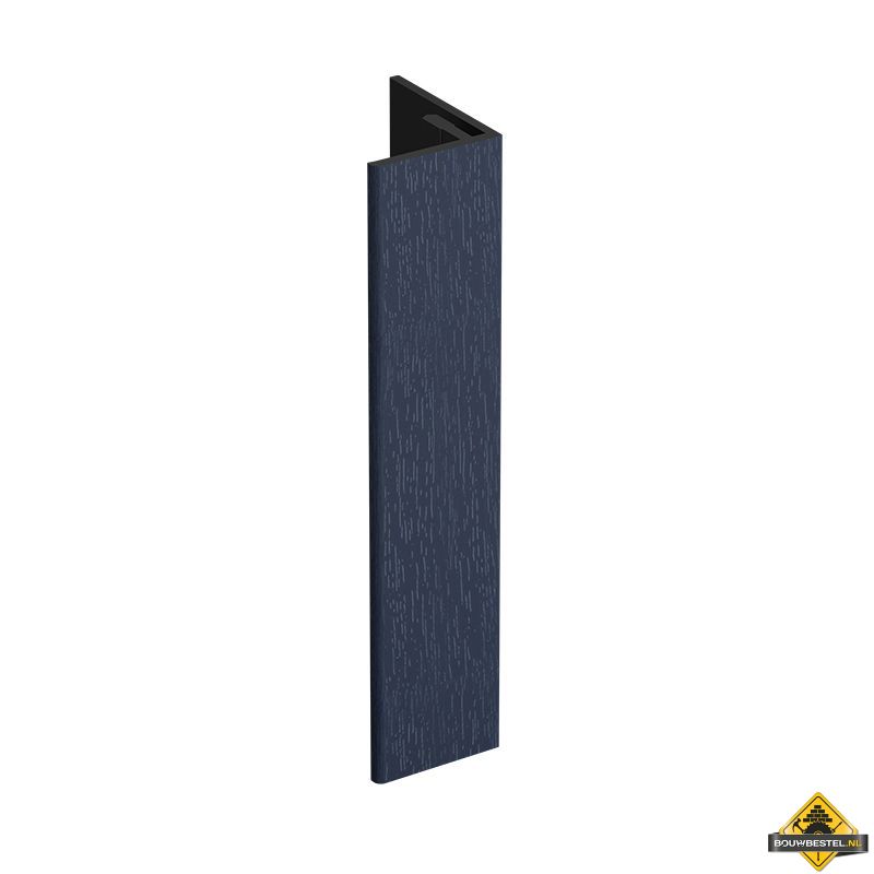 Verlengd eindprofiel 17x44mm Keralit Staalblauw - Classic (bestelnr. 2811)