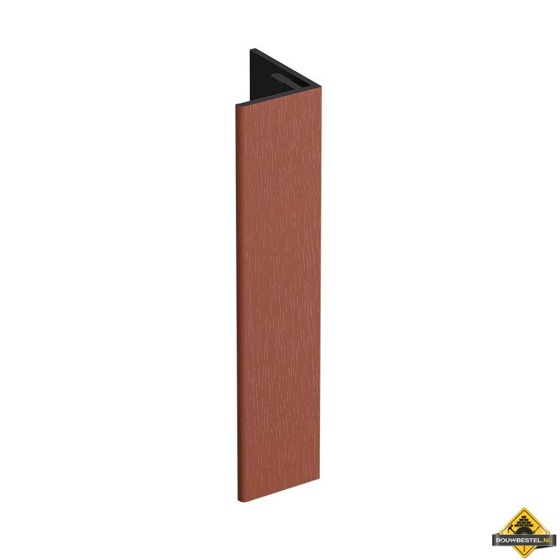 Verlengd eindprofiel 17x44mm Keralit Steenrood - Classic (bestelnr. 2811)