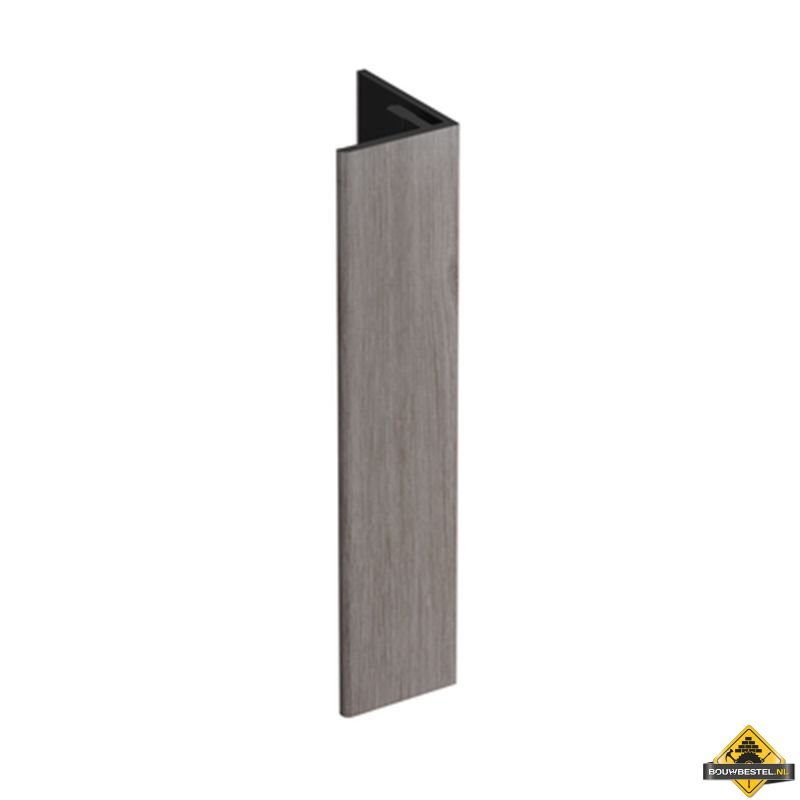 Verlengd eindprofiel 17x44mm Keralit Taupe eiken - Modern eiken (bestelnr. 2811)