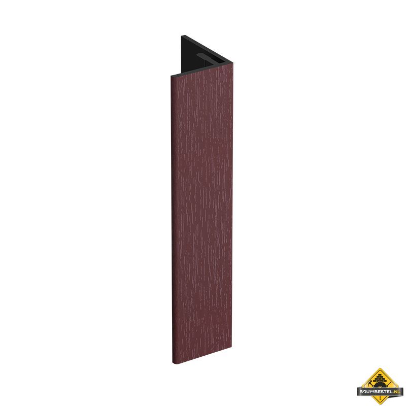 Verlengd eindprofiel 17x44mm Keralit Wijnrood - Classic (bestelnr. 2811)