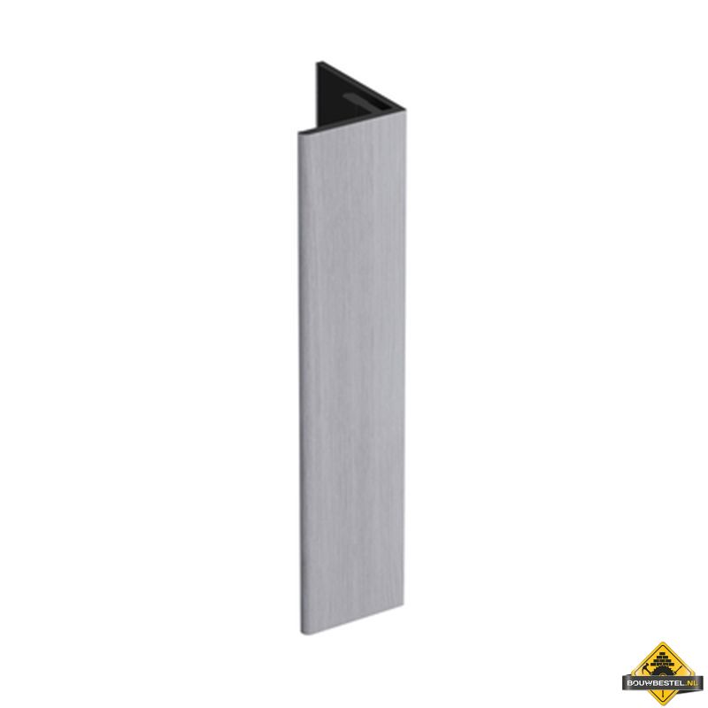 Verlengd eindprofiel 17x44mm Keralit Wit eiken - Modern eiken (bestelnr. 2811)