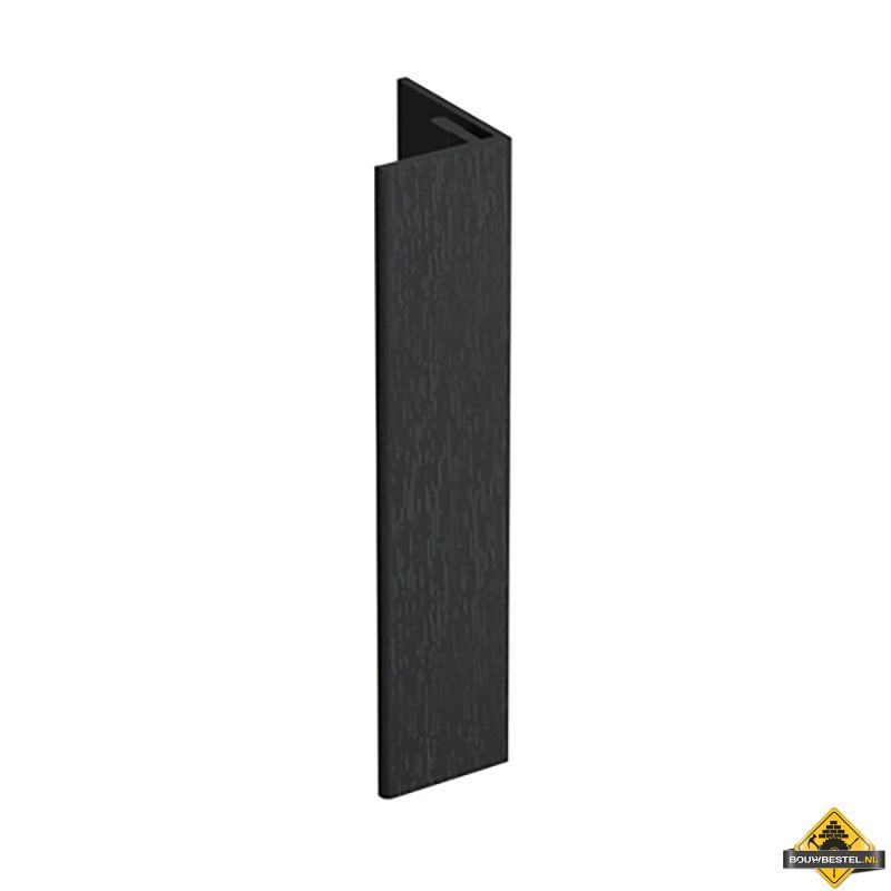 Verlengd eindprofiel 17x44mm Keralit Zwartgrijs - Classic (bestelnr. 2811)