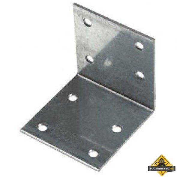 Versterkingshoek 60X60mm 60X2 Sendzimir verzinkt - per stuk
