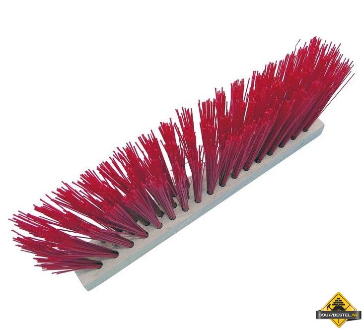 Voegbezem / Voegborstel SUPER PROF 270 mm rood. 3 rijen