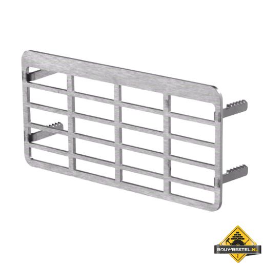 Vloerventilatiekoker RVS voorzetrooster WF