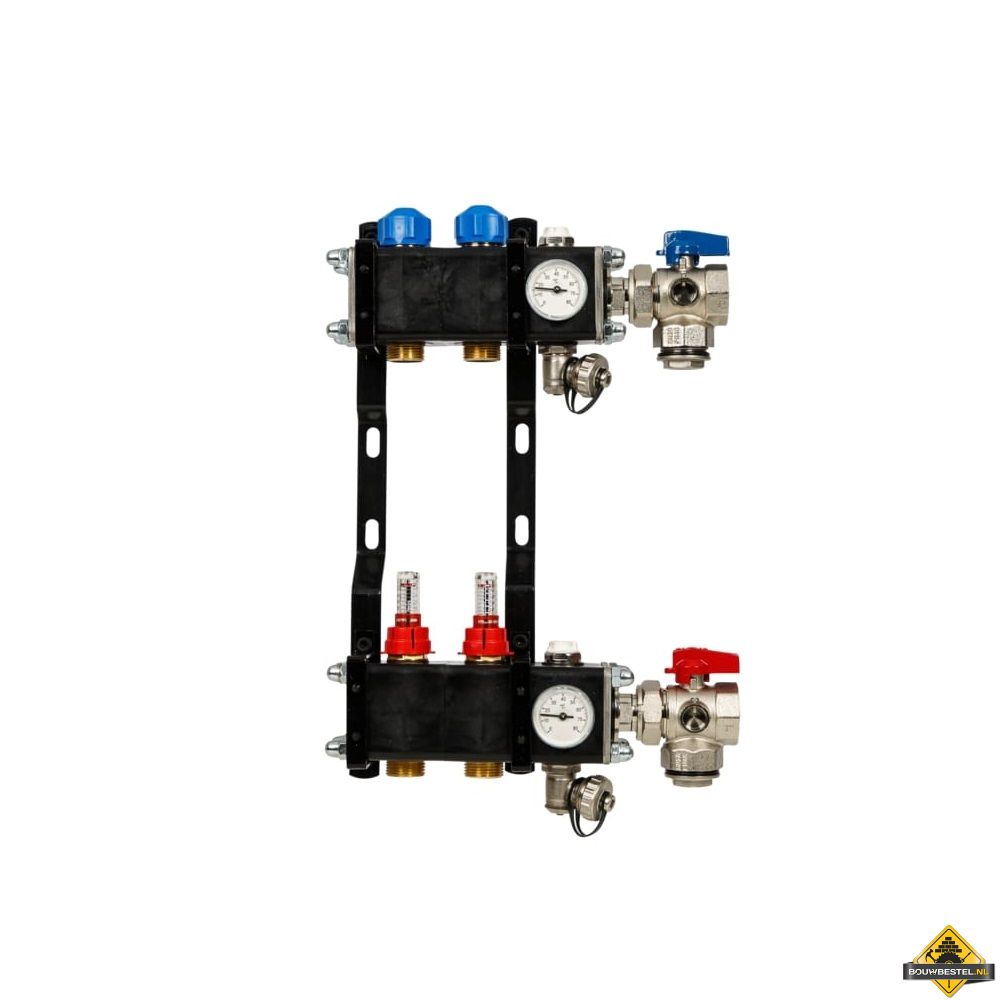 VTE open composiet vloerverwarming verdeler 2-groeps