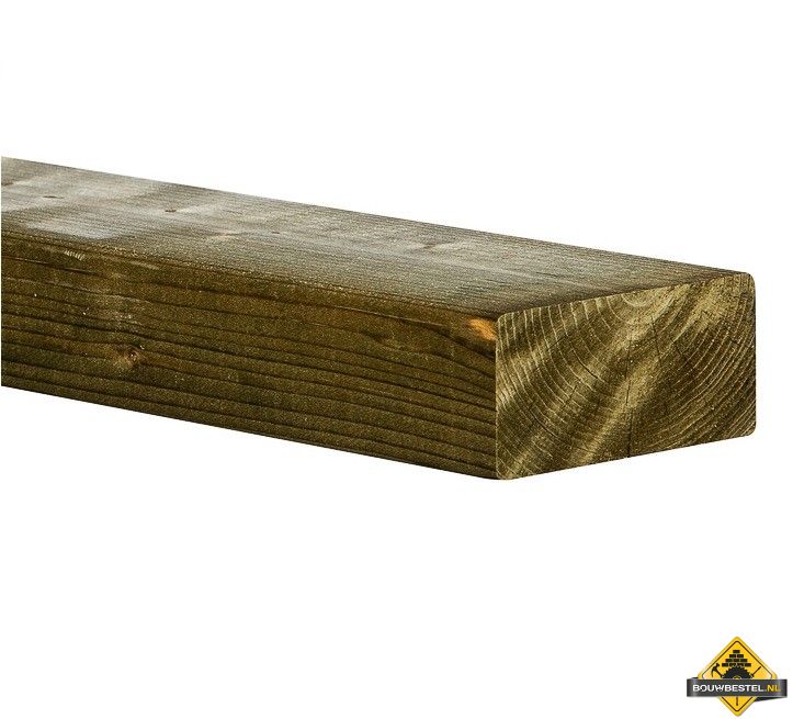 Vuren C Geschaafd & Geimpregneerd 50x125x4800mm (nettomaat 44x120)