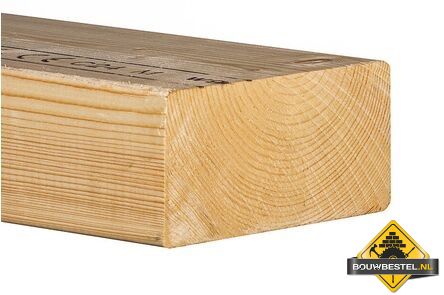 Vuren c24 geschaafd 100x250x4800 - Nettomaat mm 95x245