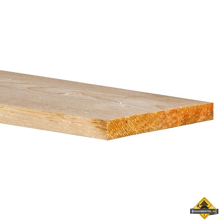 Vuren C Geschaafd - 22x125mm (nettomaat 18x120 mm)
