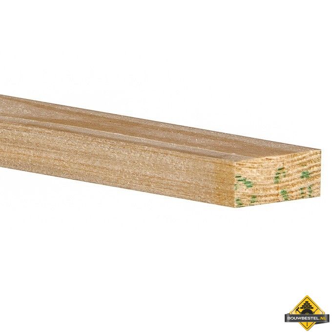 Vuren C Geschaafd - 22x50mm (nettomaat 18x45mm)
