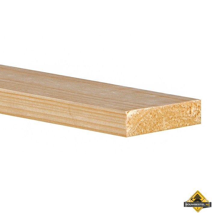 Vuren C Geschaafd - 22x75mm (nettomaat 18x70mm)