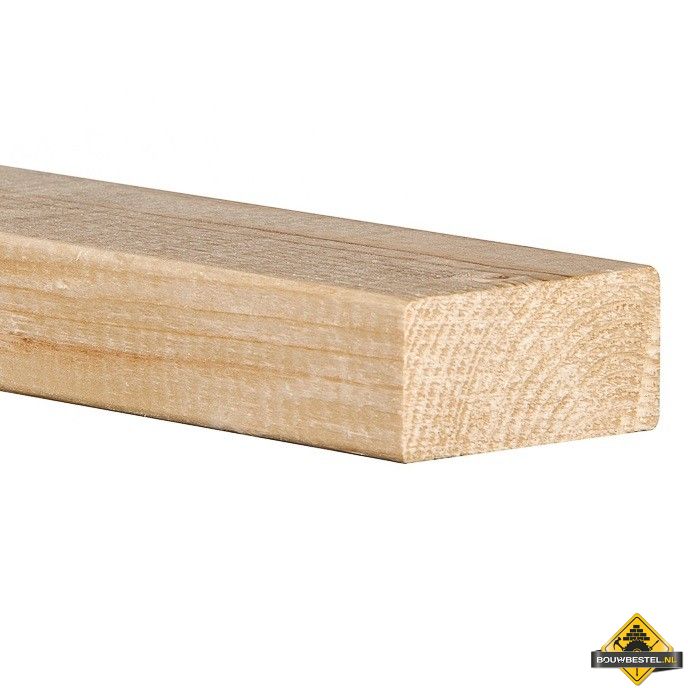 Vuren C Geschaafd - 50 x 100 mm (nettomaat 44x95 mm)