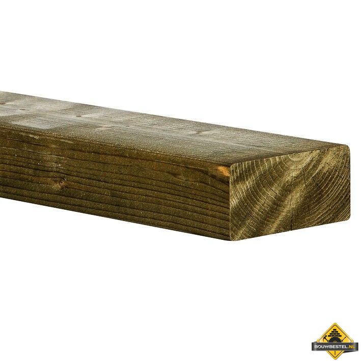 Vuren C Geschaafd Druk Geïmpregneerd - 50x100mm (nettomaat 44x95mm)