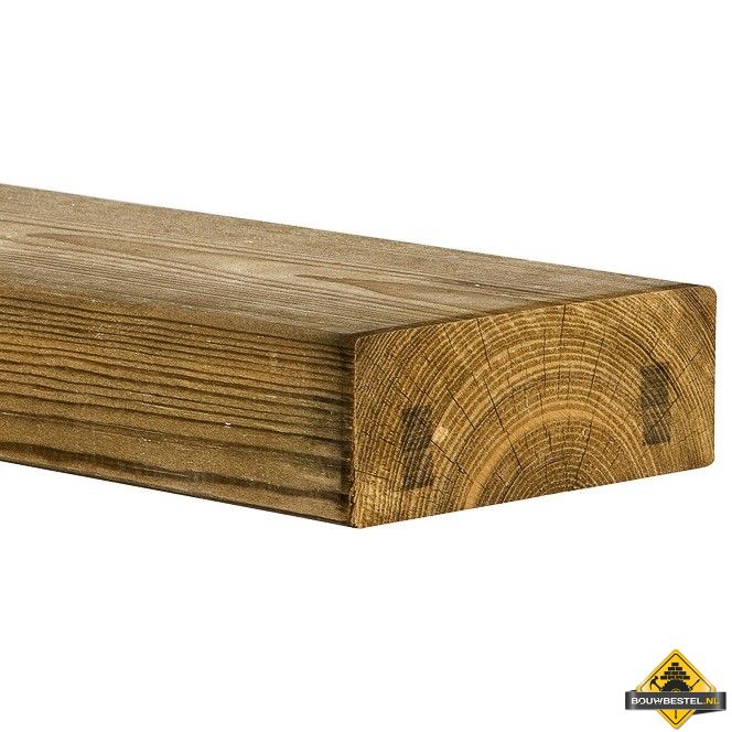 Vuren C Geschaafd Druk Geïmpregneerd - 63x160mm (nettomaat 58x156mm)