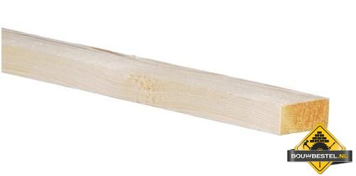 Vuren C Geschaafd - 22x63mm (nettomaat 21,5x60mm) (360cm)