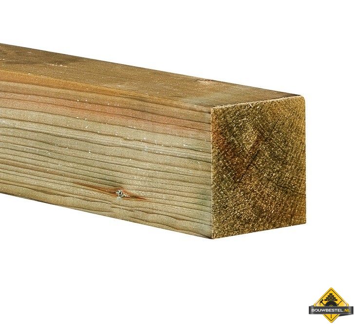 Vuren C Geschaafd & Geimpregneerd 75x75x3000mm (nettomaat 70x70mm)