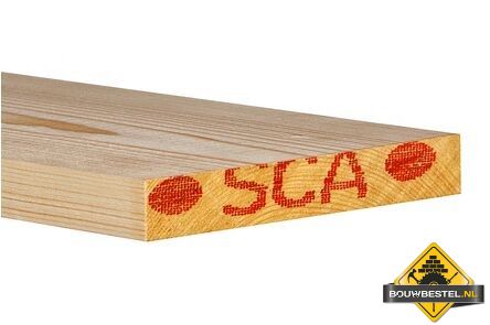Vuren schrikplaat r/w geschaafd 22 x 150 mm 510 cm FSC